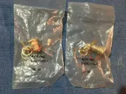 Two (2) Amp Inc, 2-330060-1 BNC Coax Connector Panel Mount NOS