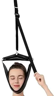 Cervical Neck Traction Belt, Upgraded Neck Stretcher Cervical Neck Traction Device, Over The Door Posture Corrector Hammock therapys Massager Overhead Traction For Neck Stretcher, pai-n, arth-ritis