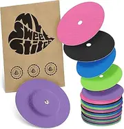 25-Pack Freestyle Libre 1/2 Sensor Covers Waterproof with Ventilation Hole Round Rainbow - Lasts up to 14 Days, sweatproof Adhesive Patches pre-Cut & Full Cover Made in Germany