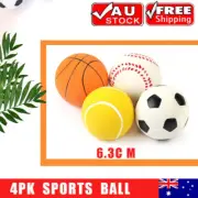 4/12Pcs Mini Pet Sports Rubber Balls Dog Puppy Play Throw Fetch Training Cat Toy