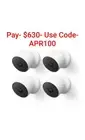 Google Nest Cam Outdoor/Indoor Wireless Security Battery Camera 4 Pack- White