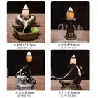 Waterfall Backflow Incense Fountain Natural Ceramic for Meditation and Spa