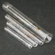 5pcs 2-100ml Glass Test Tube Round Bottom With Scale Line Lab