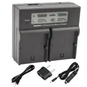 LP-E19 LCD Dual Fast Charger for Canon EOS-1D Mark IV, EOS-1DX Mark II, Mark 2