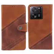 For Xiaomi 13T/13T Pro/Redmi K60 Ultra Case Splicing Color Wallet PU Leather Phone Stand Cover
