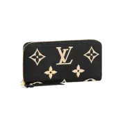 Louis Vuitton Zippy Wallet Bicolor Monogram Empreinte Black Beige