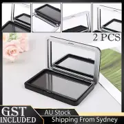 2PCS Magnetic Cosmetics Palette Makeup Box Empty Eyeshadow Blusher DIY Make up