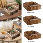Woven Basket Entryway Keys Trays Household Organizer for Table Party Wedding