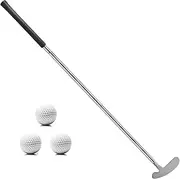 QPPKII Removable Golf Putter - 33" Two-Way Putter for Left/Right Hand, with 3 Practice Balls, Golf Combo Set for Men's Women's Kids, Indoor Outdoor Use