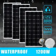 1200W Solar Panel Mono 12V 4x300Watt Caravan Home Battery Boat Charging Off Grid
