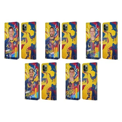 FC BARCELONA 2022/23 FIRST TEAM LEATHER BOOK WALLET CASE FOR APPLE iPHONE PHONES