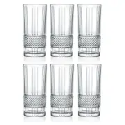 NEW RCR Crystal Brillante Hi-Ball Tumbler Set 369ml 6pce