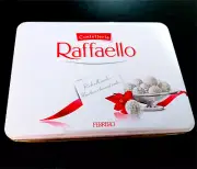 Ferrero Raffaello 300g Tin Box (10.5Oz) 29 Luxury Almond Coconut Pralines Sweets