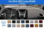 Dashboard Dash Mat Cover for 2016-2022 Lexus RC300 (Plush Velour) (for: Lexus)