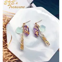 在飛比找蝦皮購物優惠-🌿Eve's Treasure🌿～🌺小繽紛💐搖曳紫水晶寶石～