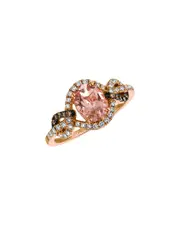Le Vian 14K Rose Gold 1.19 ct. tw. Diamond & Morganite Ring
