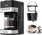 1000W Drip Coffee Maker for Home - Custom Brew Strength & 4-Hour Auto Shut-Off