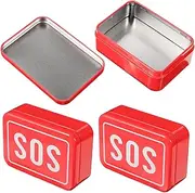 3-Piece Portable Outdoor Medicine Box Emergency Multipurpose Storage Box Medicine Container for Outdoor Travel