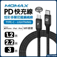 在飛比找蝦皮購物優惠-摩米士 MOMAX  PD 充電線 快充 MFi認證  TY