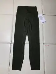 Lululemon Women's Align HR Pant 25” DKOV GREEN Size 4 Nulu Buttery Soft
