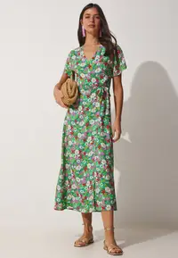 在飛比找ZALORA購物網優惠-Wrap Midi Dress