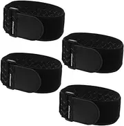 NOLITOY 4pcs Elastic Fastening Straps for Bicycle Ankle Safety Bands for Cycling Climbing Fishing Durable Hook and Loop Storage Straps Lightweight and Stretchable for Outdoor Sports