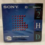 SONY 2HD IBM FORMATTED 1.44 MB 3.5" DISKETTES, 10 DISKETTES PER BOX