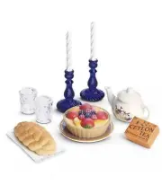 American Girl Rebecca's Teatime Traditions NEW in box teapot, bread, candlestick