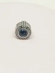 Genuine Pandora Sparkling Blue Crown O charm 799058C01