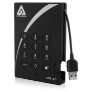 Apricorn Mass Storage A25-3Pl256-2000 2Tb Aes-Xts Padlock Secure Usb 3.0 256Bit