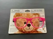 Build a Bear Teddy Bear Accessory - Pink Frame Rimmed Glasses - New