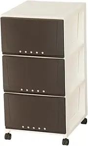 Tenma Storage Chest for All Occasions, Made in Japan, Finished Product, Room Case, 3 Tiers, Easy to Move with Casters and Drawer Lock, Smooth Drawers to Prevent Falling, Drawer Storage Case, Clothes