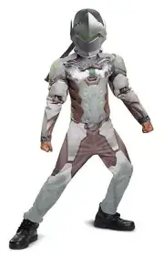 Genji Overwatch Ninja Muscle Child Costume X-Large 14-16