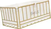HAKIDZEL Cane Basket Storage Wire Storage Basket with Fabric Liner Office Bin for Pantry Snacks Organizer