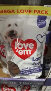 Love'Em Grain Free Lamb Jerky 1KG