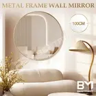 Bathroom Wall Mirror Round Vanity Frame Large Hallway Makeup Mirror 100CM Gold