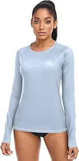 [Joitme] Light Slate Gray Rash Guard Shirt UPF 50 Sun Protection Shirt Top Bathing Suit No Bottom X-Small, Light Steel Blue, Medium