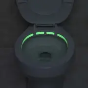 Jonny Glow Toilet Glow Glow in dark toilet Decal Over the Hill Gag