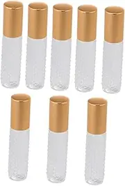 MERRYHAPY 8pcs Essential Oil Roller Bottle Travel Friendly Glass Containers for Perfume Synthesis Oil Liquids Convenient Vials for Handbag Luggage Outdoor Use