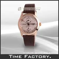 在飛比找PChome商店街優惠-【時間工廠】全新原廠正品 HOGA 手上鍊典雅金面皮帶機械錶
