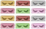 CTIRCHIU 12Pairs False Eyelashes for Women Dramatic Lashes Safe Comfortable Grafting Eyelashes for Daily and Party Use