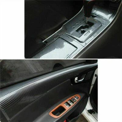 5D Waterproof Carbon Fiber Vinyl Car Wrap Sheet Roll Film Sticker Decal Paper US (for: Subaru)