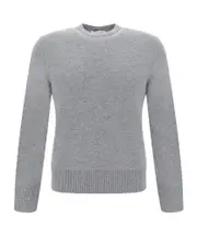 Thom Browne RWB Stripe V-Neck Knitted Cardigan 00,1,2,3,4,5 light gray