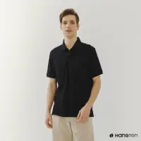 在飛比找momo購物網優惠-【Hang Ten】男裝-口袋短袖POLO衫(黑)