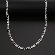 [SHMAZ] Stainless Steel Necklace Classic Chain Men Gold Color Long Necklace For Men Women