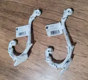 Lot of 2 Dritz Home White Distressed Metal Baroque Wall Hooks New Free Shipping!