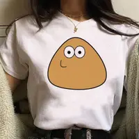 在飛比找蝦皮購物優惠-Pou tshirt 女原宿動漫街頭服飾 tshirt 女搞