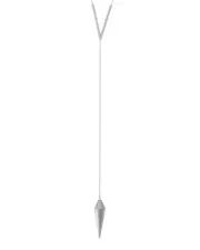 Amorium 18K over Silver CZ V Necklace