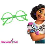 Girls Princess Encanto Mirabel Madrigal Green Glasses Party Fancy Dress Up Kids