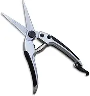 TABOR TOOLS K18A Pruning Shears with Straight Japanese Style Blades, Florist Scissors, Multi-Tasking Garden Snips for Arranging Flowers, Trimming Plants and Harvesting Herbs, Fruits or Vegetables.